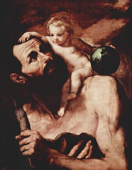 Jose de Ribera Christophorus mit dem Jesuskind China oil painting art